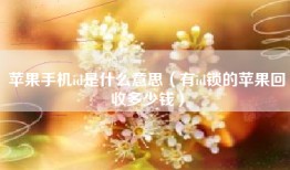 苹果手机id是什么意思（有id锁的苹果回收多少钱）